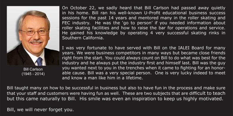 Bill Carlson, a Friend and Colleague We Will Never Forget